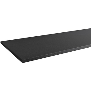 Waschtischplatte FACKELMANN Oxford Tischplatten Gr. B/T/H: 120,6 cm x 49,2 cm x 1,2 cm, schwarz Tischplatte Waschtisch Zubehör für Badmöbel 1206x492x12 mm