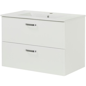 Waschtischunterschrank  Bodensee ¦ weiß ¦ Maße (cm): B: 80 H: 55 T: 45.0
