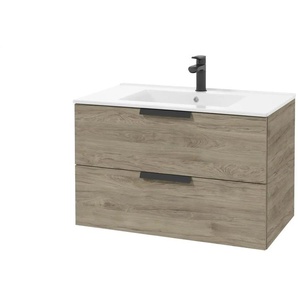 Waschtischunterschrank - holzfarben - Materialmix - 80 cm - 50 cm - cm 45,0 | Möbel Kraft