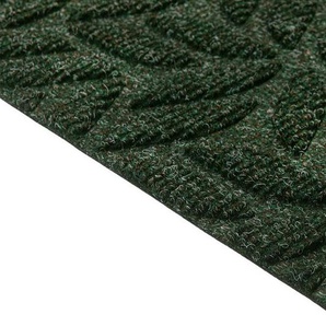 wash+dry by Kleen-Tex Fußmatte Leaves midnight green, rechteckig, Höhe: 8 mm