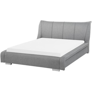 Wasserbett Grau Polsterbezug 140 x 200 cm Schlafzimmer
