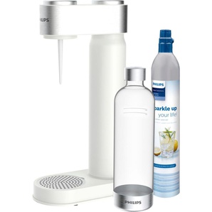 Wassersprudler PHILIPS Viva weiß Wassersprudler & CO2-Zylinder,1L Kunststoff-Flasche