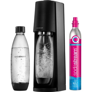 Wassersprudler SODASTREAM TERRA schwarz Wassersprudler inkl. 1x CO2-Zylinder CQC, 1L spülmaschinenfeste Kunststoff-Flasche