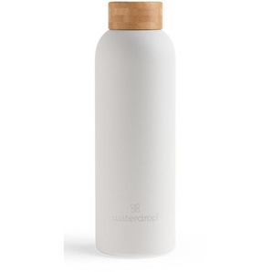 waterdrop Trinkflasche, Weiß, Metall, 0,6 L, leicht zu reinigen, doppelwandig, Vakuum, 100% dicht, hält warm, kalt, Kaffee & Tee, Kannen, Trinkflaschen