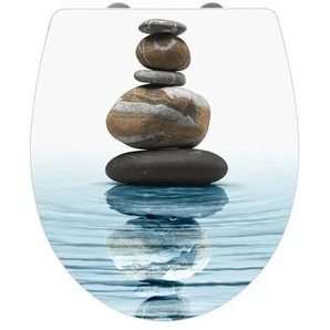 WC Sitz Meditation | blau | Kunststoff | 39 cm | cm 45,0 |