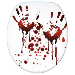 WC-Sitz mit Absenkautomatik Blood Hands - Premium Toilettendeckel direkt vom Hersteller