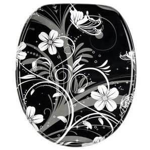 WC-Sitz White Flower - Premium Toilettendeckel direkt vom Hersteller