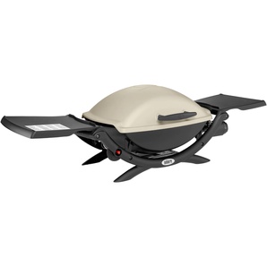 Gasgrill WEBER Q 2000, Titanium Grills Gr. B/H/T: 130,6 cm x 101,6 cm x 62,2 cm, grau (titan) Gasgrills