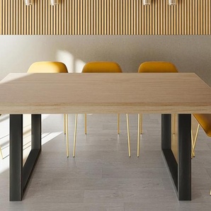 WEBER INDUSTRIES ESSTISCH TIVOLI / TISCH 200x90cm - 10 Personen - Eiche gebleicht Nachbildung