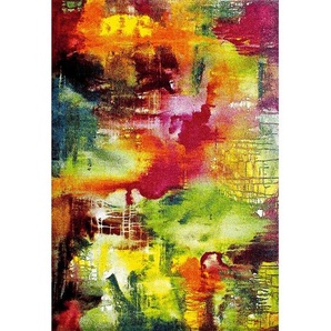 Webteppich Belis, Mehrfarbig, Textil, Abstraktes, rechteckig, 160x230 cm, ISO 9001, Bsci, Oeko-Tex® Standard 100, für Fußbodenheizung geeignet, in verschiedenen Größen erhältlich, pflegeleicht, leicht zusammenrollbar, Teppiche & Böden, Teppiche,