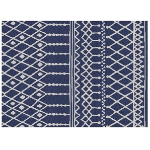 Webteppich - blau - Synthetische Fasern - 200 cm | Möbel Kraft