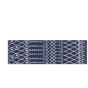 Webteppich - blau - Synthetische Fasern - 80 cm | Möbel Kraft