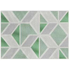 Webteppich - grün - Synthetische Fasern - 160 cm | Möbel Kraft