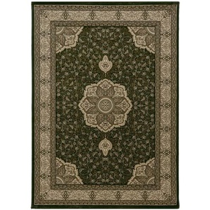 Webteppich Kashmir 2601 Grün, Grün, Textil, orientalisch, rechteckig, 200x290 cm, Oeko-Tex® Standard 100, für Fußbodenheizung geeignet,