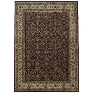 Webteppich Kashmir 2602 Rot, Rot, Textil, orientalisch, rechteckig, 240x340 cm, Oeko-Tex® Standard 100, für Fußbodenheizung geeignet, schmutzabweisend, Hausstauballergiker lichtunempfindlich, antistatisch, pflegeleicht, strapazierfähig, leicht