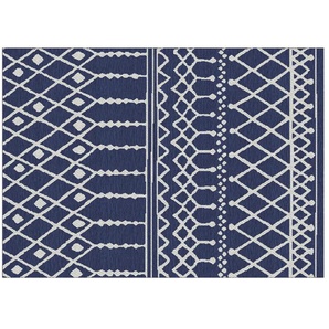 Webteppich  Scandinavian ¦ blau ¦ Synthetische Fasern ¦ Maße (cm): B: 133