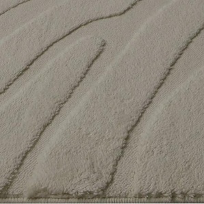 Webteppich Wave ¦ beige ¦ Synthetische Fasern ¦ Maße (cm): B: 80