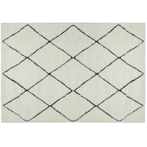 Webteppich - weiß - Synthetische Fasern - 140 cm | Möbel Kraft