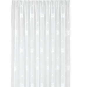 Weckbrodt Gardine Alexa, Smokband (1 St), halbtransparent, Jacquard, Jacquard, strukturiert,halbtransparent, Allover,Motiv, nach Maß, Store