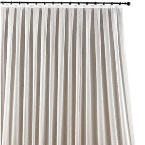 Weckbrodt Gardine Webstore, Kräuselband (1 St), halbtransparent, Webgardine, feste Falten, Uni, halbtransparent, nach Maß, Store
