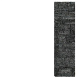 WECONhome Teppich - schwarz - Synthetische Fasern - 80 cm - 10 cm | Möbel Kraft