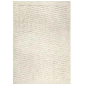WECONhome Teppich - weiß - Wolle - 160 cm - 6 cm | Möbel Kraft