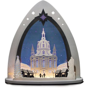 Weigla Lichterbogen Dresdner Frauenkirche, Weihnachtsdeko, in 3D Optik