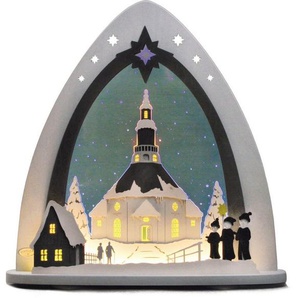 Weigla Lichterbogen Seiffener Kirche, Weihnachtsdeko, in 3D Optik