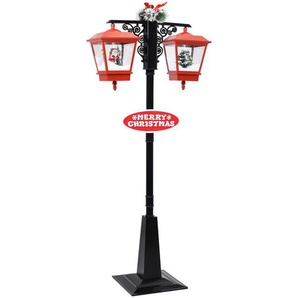 Weihnachts-Straßenlampe mit Weihnachtsmann 81 x 40 x 188 cm PVC