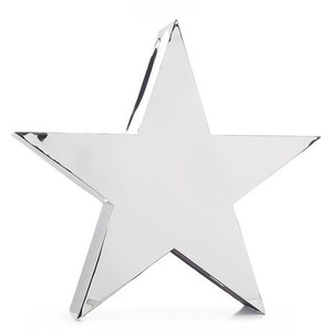 Weihnachtsdekoration Allstars/Fin Gift-Company silberfarben, 70x70x15 cm