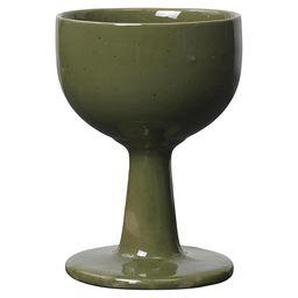 Weinglas Floccula keramik grün / Steinzeug - Ferm Living - Grün