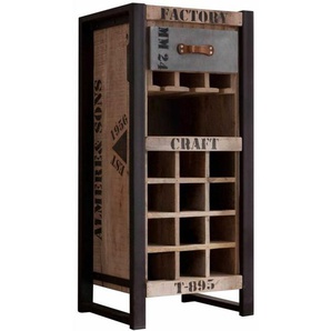 Weinregal Mango 51x40x110 natur bedruckt factory 35