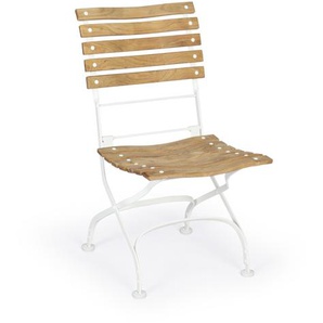 Weishäupl Classic Stapelstuhl Teak Latten geschwungen/Band-und
