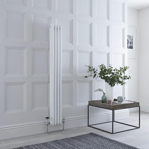 Weiß Gliederheizkörper (3 Säulen) Vertikal 1500mm x 200mm von Hudson Reed Regent Kollektion