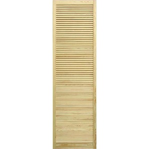 Weitere - Lamellentür 242,2 x 49,4 x 2,2 cm, Kiefer Lamellenfronten