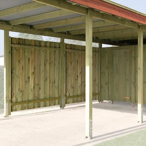 Carport-Geräteraum WEKA Gerätehäuser beige (kiefer kdi) Zubehör für Carport »Gr. 2« und 3«
