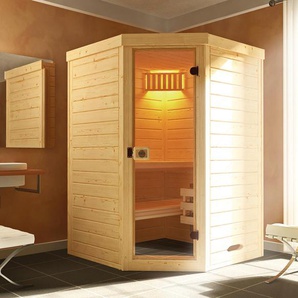 WEKA-Design-Sauna »Lahti« - naturfarben - Massivholz -