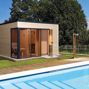 WEKA-Design-Saunahaus »Cubilis« - naturfarben - Massivholz -