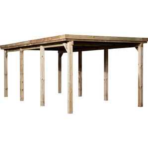 Einzelcarport WEKA 617 Gr.2 Carports Gr. H: 215 cm, braun Carports