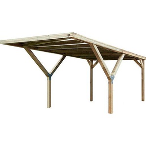 Einzelcarport WEKA Carports Gr. H: 241 cm, braun Carports