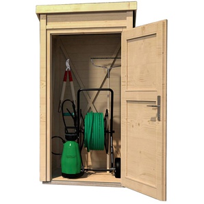 Garten-Geräteschrank WEKA Gerätehäuser beige (natur) Geräteschränke BxTxH: 97x100x200,5 cm