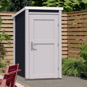 Garten-Geräteschrank WEKA Gerätehäuser grau (anthrazit) Geräteschränke BxTxH: 97x100x200,5 cm