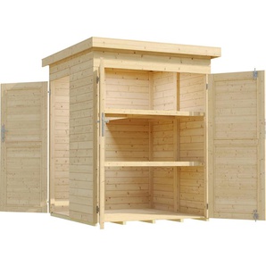 Gerätehaus WEKA Garten Q Smart Gerätehäuser beige (natur) Geräteschuppen