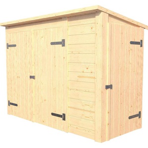 Gerätehaus WEKA Multibox mit Regalsystem Gerätehäuser beige (natur) Geräteschuppen