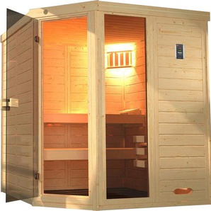 WEKA Sauna Laukkala Saunen 7,5 kW-Ofen mit digitaler Steuerung beige (natur) Saunen