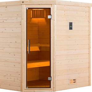 WEKA Sauna Turku Saunen 7,5 kW-Ofen mit digitaler Steuerung beige (natur) Saunen