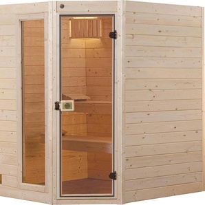 WEKA Sauna Valida Saunen 7,5 kW Bio-Ofen mit digitaler Steuerung beige (natur) Saunen