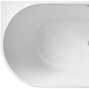 welltime Badewanne Alvor, freistehend, aus hochwertigem Sanitäracryl, mit Pop Up Ventil
