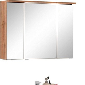 welltime Badmöbel-Set Lucca, (2-St), Breite 80 cm, mit direkter LED-Beleuchtung
