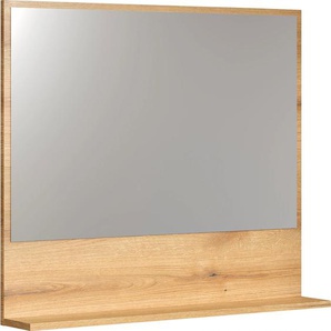 welltime Badspiegel »Amrum«, (1 St.), Eleganter Badezimmerspiegel mit Ablage - Maße (B/T/H) 60-80/14/74 cm